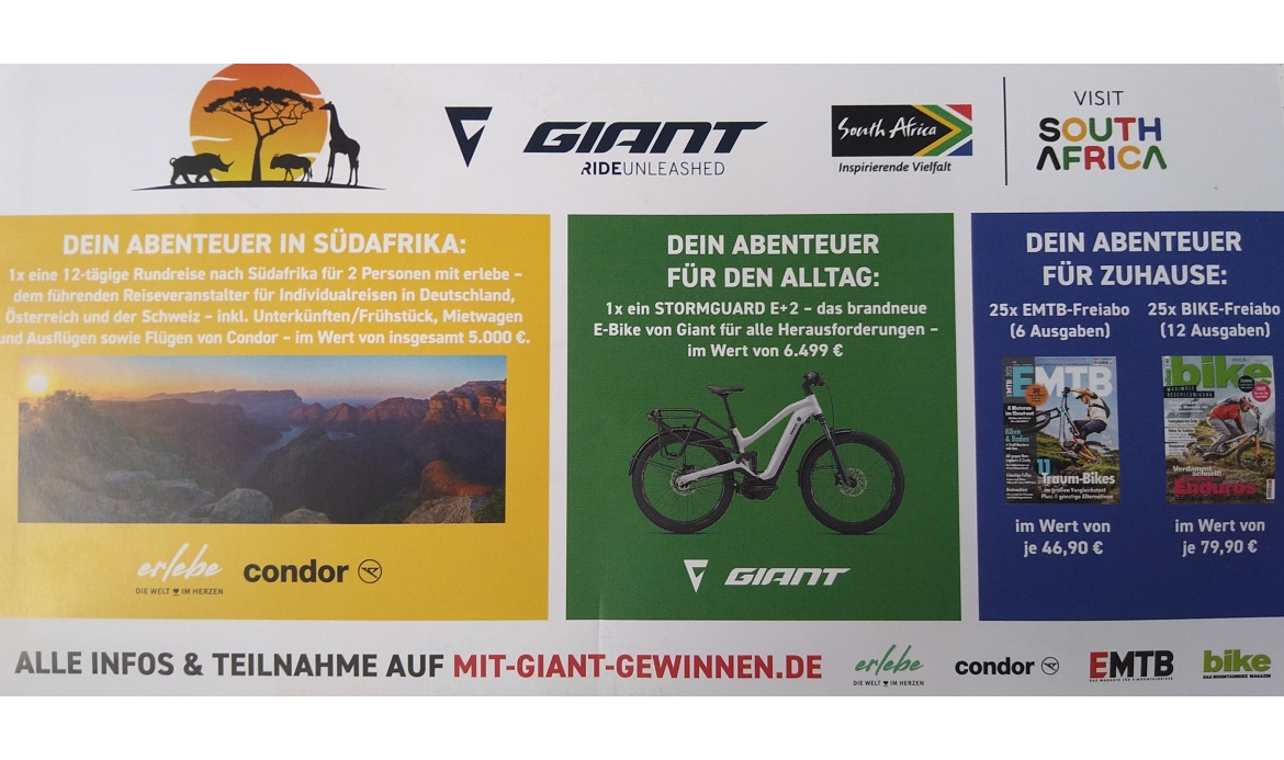 Mit GIANT - Bikes tolle Preise gewinnen ... 