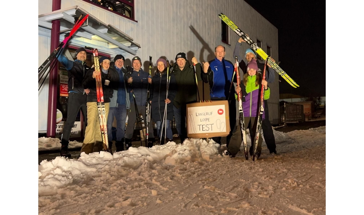 Der Winter ist ist da und wir haben die Loipe...